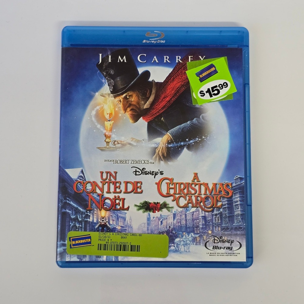 A‎ Christmas Carol Blu-ray Jim Carrey Holiday Classic Disney